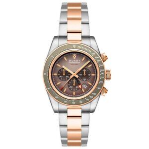 NWT Authentic Duxot Vitesse Chronograph Quartz Grey Dial Men's Watch